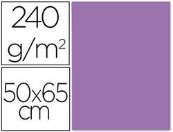 Cartulina Liderpapel 50X65 cm 240G/M2 Purpura Paquete de 25 Unidades