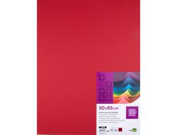 Cartulina Liderpapel 50X65 cm 240G/M2 Rojo Navidad Paquete de 25 Unidades