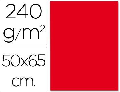 Cartulina Liderpapel 50X65 cm 240G/M2 Rojo Navidad