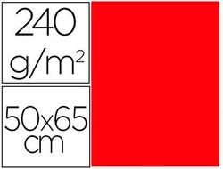 Cartulina Liderpapel 50X65 cm 240G/M2 Rojo Paquete de 25 Unidades