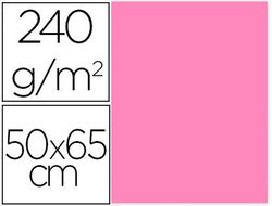 Cartulina Liderpapel 50X65 cm 240G/M2 Rosa Paquete de 25 Unidades