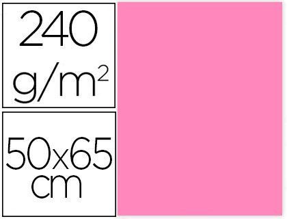 Cartulina Liderpapel 50X65 cm 240G/M2 Rosa Paquete de 25 Unidades