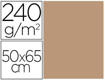 Cartulina Liderpapel 50X65 cm 240G/M2 Sepia Paquete de 25 Unidades