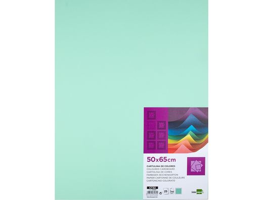 Cartulina Liderpapel 50X65 cm 240G/M2 Verde Paquete de 25 Unidades