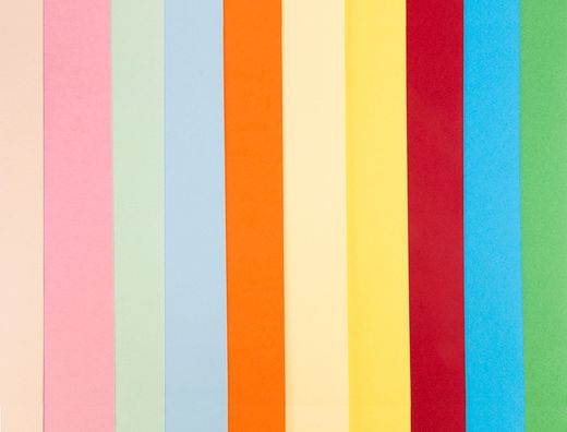 Cartulina liderpapel a3 180g/m2 10 colores surtidos paquete 100 hojas