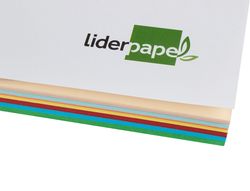 Cartulina liderpapel a3 180g/m2 10 colores surtidos paquete 100 hojas
