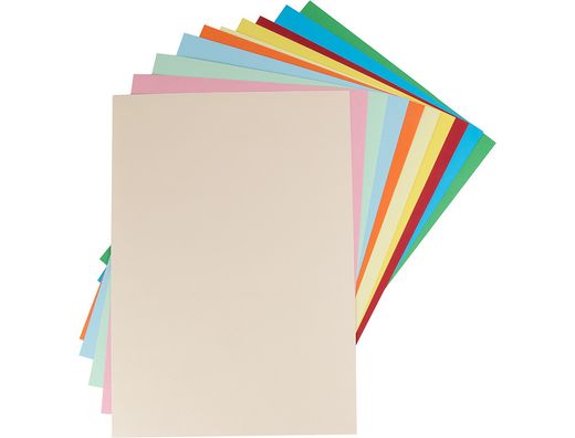 Cartulina liderpapel a3 180g/m2 10 colores surtidos paquete 100 hojas