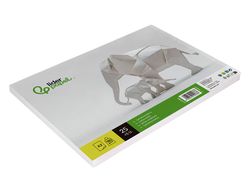 Cartulina liderpapel A3 180g/m2 blanco paquete de 25+5 hojas en carpeta dossier transparente con cierre