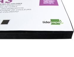 Cartulina Liderpapel A3 180G/M2 Negro Paquete de 100