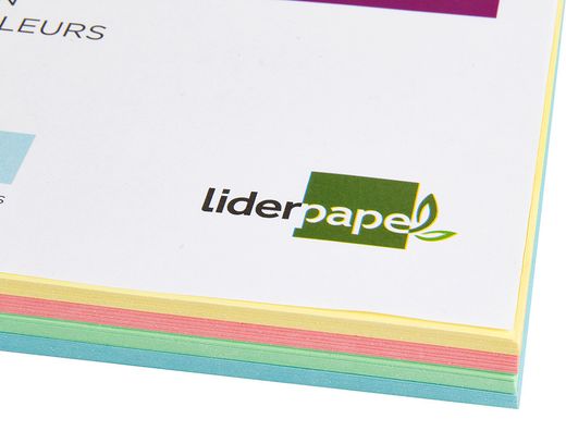 Cartulina Liderpapel A4 180G/M2 4 Colores Surtidos Paquete de 100