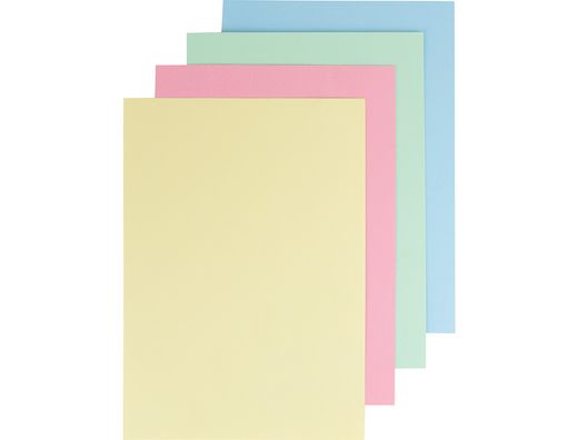 Cartulina Liderpapel A4 180G/M2 4 Colores Surtidos Paquete de 100