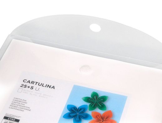Cartulina liderpapel a4 180g/m2 blanco paquete de 25+5 hojas