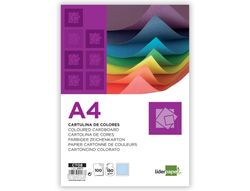 Cartulina Liderpapel A4 180G/M2 Celeste Paquete de 100