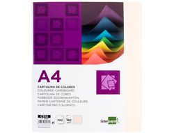 Cartulina Liderpapel A4 180G/M2 Crema Paquete de 100