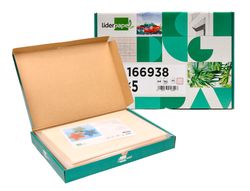 Cartulina liderpapel a4 180g/m2 crema paquete de 25+5 hojas