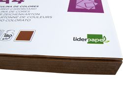 Cartulina Liderpapel A4 180G/M2 Marron Paquete de 100