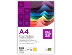 Cartulina Liderpapel A4 180G/M2 Oro Paquete de 100