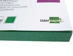 Cartulina Liderpapel A4 180G/M2 Verde Abeto Paquete de 100