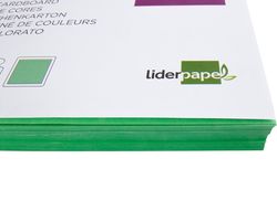 Cartulina Liderpapel A4 180G/M2 Verde Billar Paquete de 100