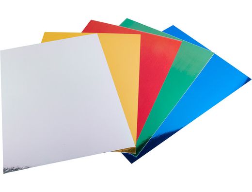 Cartulina Liderpapel A4 235 G/M2 Metalizada 5 Colores Surtidos Paquete de 50