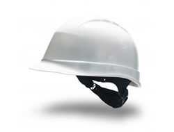 Casco faru de proteccion polietileno con ruleta y atalaje 6 puntos ventilado color blanco