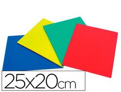 Caucho Color Plancha 25X20Cm -Bolsa de Cuatro