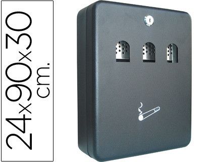 Cenicero Buzon Q-Connect Metalico 240X90X300 Mm