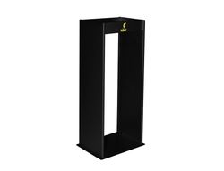 Cenicero Metalico con Rejilla para Arena Negro 770X245X300 Mm
