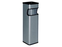Cenicero Papelera Cuadrado 403 Gris -Metalico -Medida 65X18X18 Cm