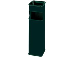 Cenicero Papelera Cuadrado 403 Negro -Metalico -Medida 65X18X18 Cm