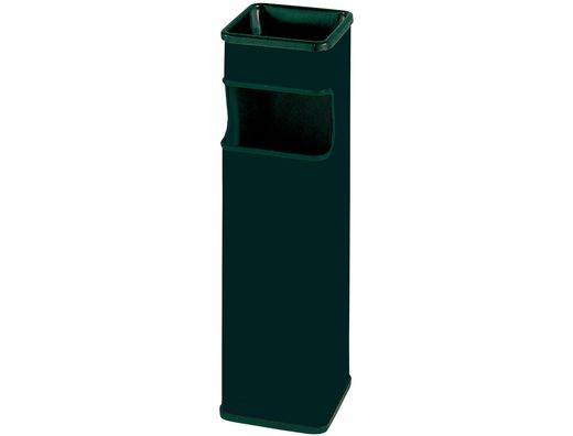 Cenicero Papelera Cuadrado 403 Negro -Metalico -Medida 65X18X18 Cm