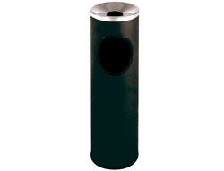 Cenicero Papelera Redondo 401 Negro -Metalico -Medida 66X21.5 Cm