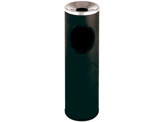 Cenicero Papelera Redondo 401 Negro -Metalico -Medida 66X21.5 Cm