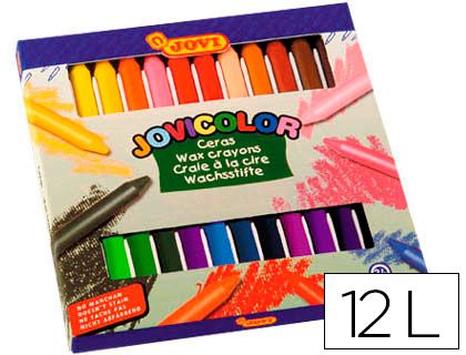 Ceras Jovi color caja 12 unidades