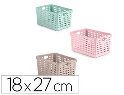 Cesta ordenacion plastiforte atlas nş 2 180x270 mm colores surtidos