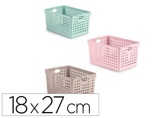 Cesta ordenacion plastiforte atlas nş 2 180x270 mm colores surtidos
