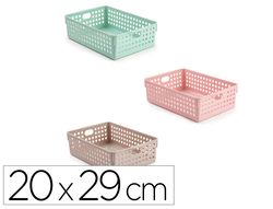 Cesta ordenacion plastiforte atlas nş 3 200x290 mm colores surtidos