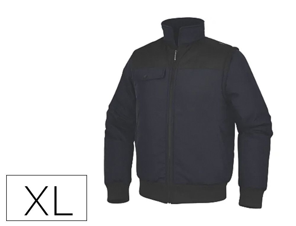 Chaleco deltaplus multibolsillos con cremallera y mangas desmontables 80% poliester 20% algodon talla ref. NEWD2MNXG