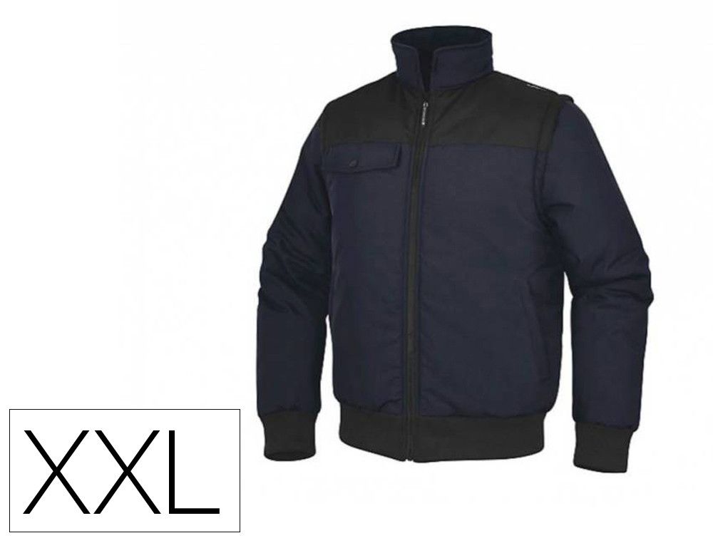 Chaleco deltaplus multibolsillos con cremallera y mangas desmontables 80% poliester 20% algodon talla ref. NEWD2MNXX