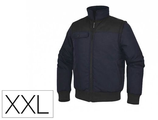 Chaleco deltaplus multibolsillos con cremallera y mangas desmontables 80% poliester 20% algodon talla ref. NEWD2MNXX