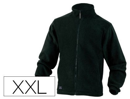 Chaqueta Deltaplus Polar con Cremallera 2 Bolsillos Color Negro Talla Xxl