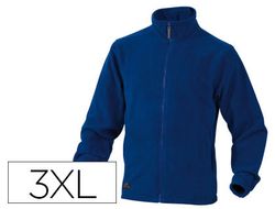 Chaqueta Deltaplus Polar con Crremallera 2 Bolsillos Color Azul Talla 3Xl