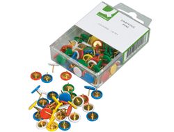 Chinchetas Q-Connect Colores Surtidos -Caja de 120 Unidades