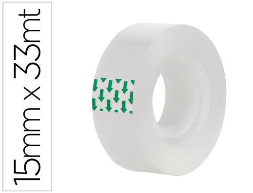 Cinta adhesiva greening transparente 33 mt x 15 mm