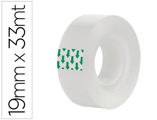 Cinta adhesiva greening transparente 33 mt x 19 mm