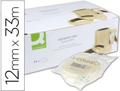 Cinta Adhesiva Q-Connect 33 Mt X 12 mm Encelofanada