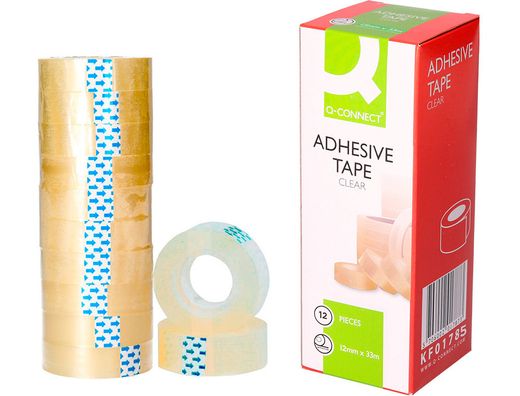 Cinta Adhesiva Q-Connect 33 Mt X 12 Mm