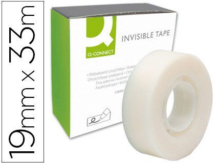 Cinta Adhesiva Q-Connect 33 Mt X 19 mm Invisible