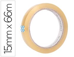 Cinta adhesiva q-connect 66 m x 15 mm