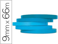 Cinta Adhesiva Q-Connect 66M X 9Mm Azul para Cerrar Bolsas